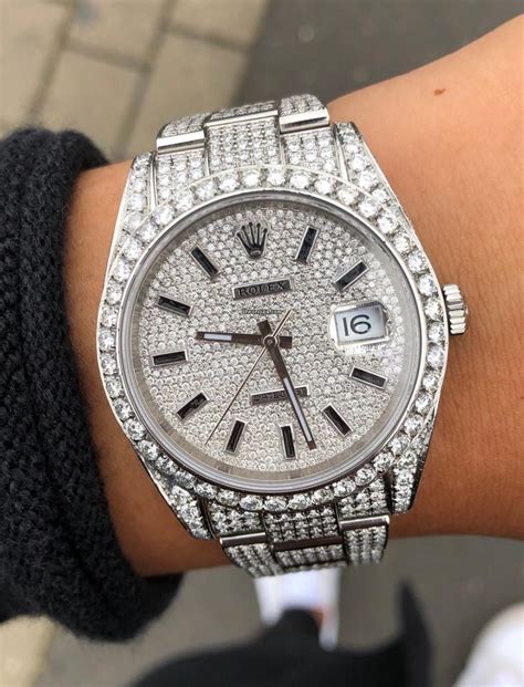 cheap iced out rolexes|rolex datejust 41mm iced out.